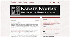 Desktop Screenshot of karate-kyohan.de