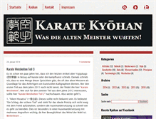 Tablet Screenshot of karate-kyohan.de